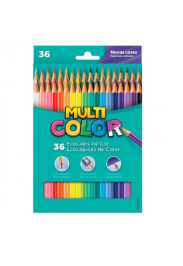 Estojo Lápis de Cor Multicolor C/36 Faber